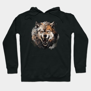 Snarling Wolf Hoodie